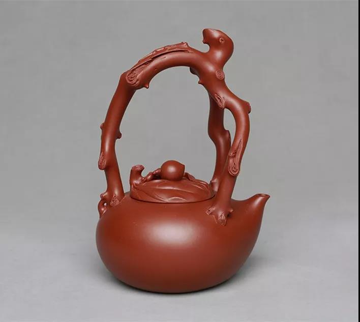 10種最美花器提梁壺，精美別致雕花紫砂壺!