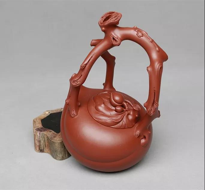 10種最美花器提梁壺，精美別致雕花紫砂壺!