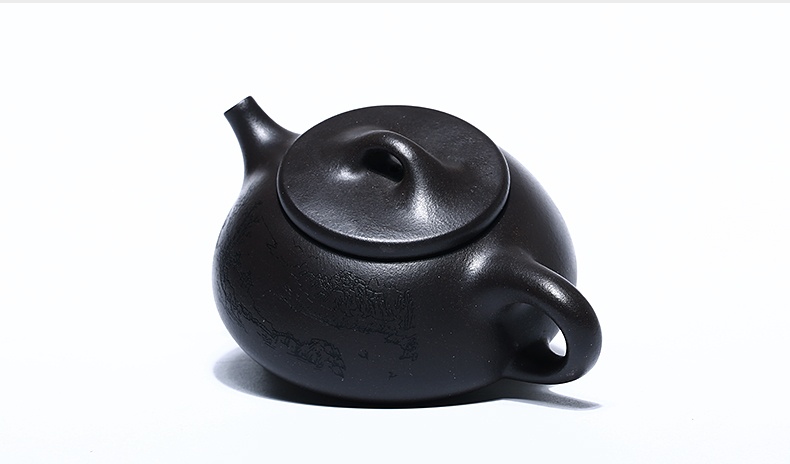 石瓢手工紫砂壺，精致典雅紫砂壺