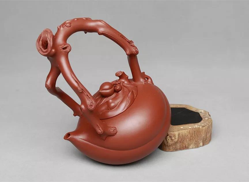 10種最美花器提梁壺，精美別致雕花紫砂壺!