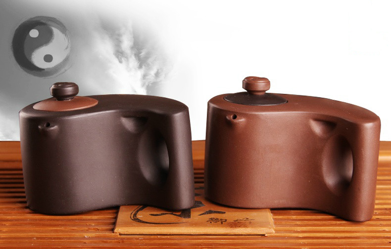 太極陰陽(yáng)紫砂壺，創(chuàng)意格紫砂壺