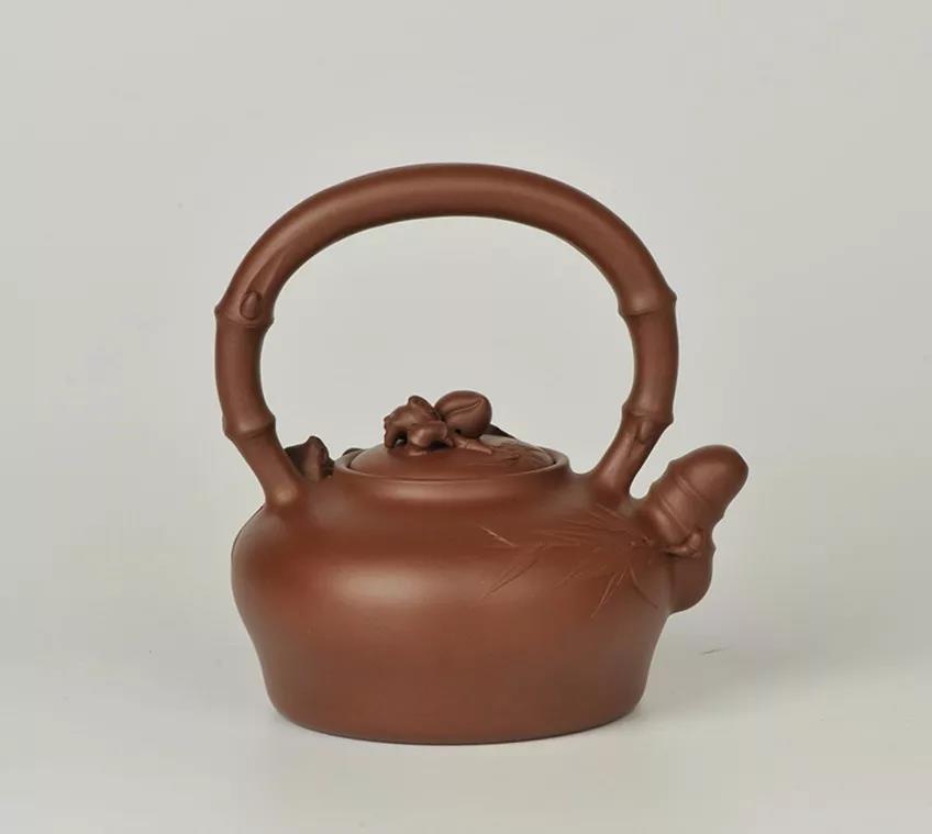 10種最美花器提梁壺，精美別致雕花紫砂壺!